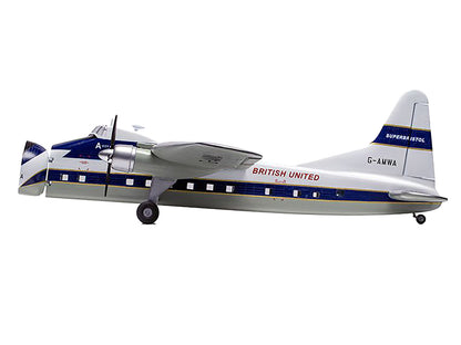 Level 2 Model Kit Bristol Superfreighter Freighter Aircraft "British United Air Ferries (BUAF)" 1/72 Plastic Model Kit by Airfix-DiecastModeler.com