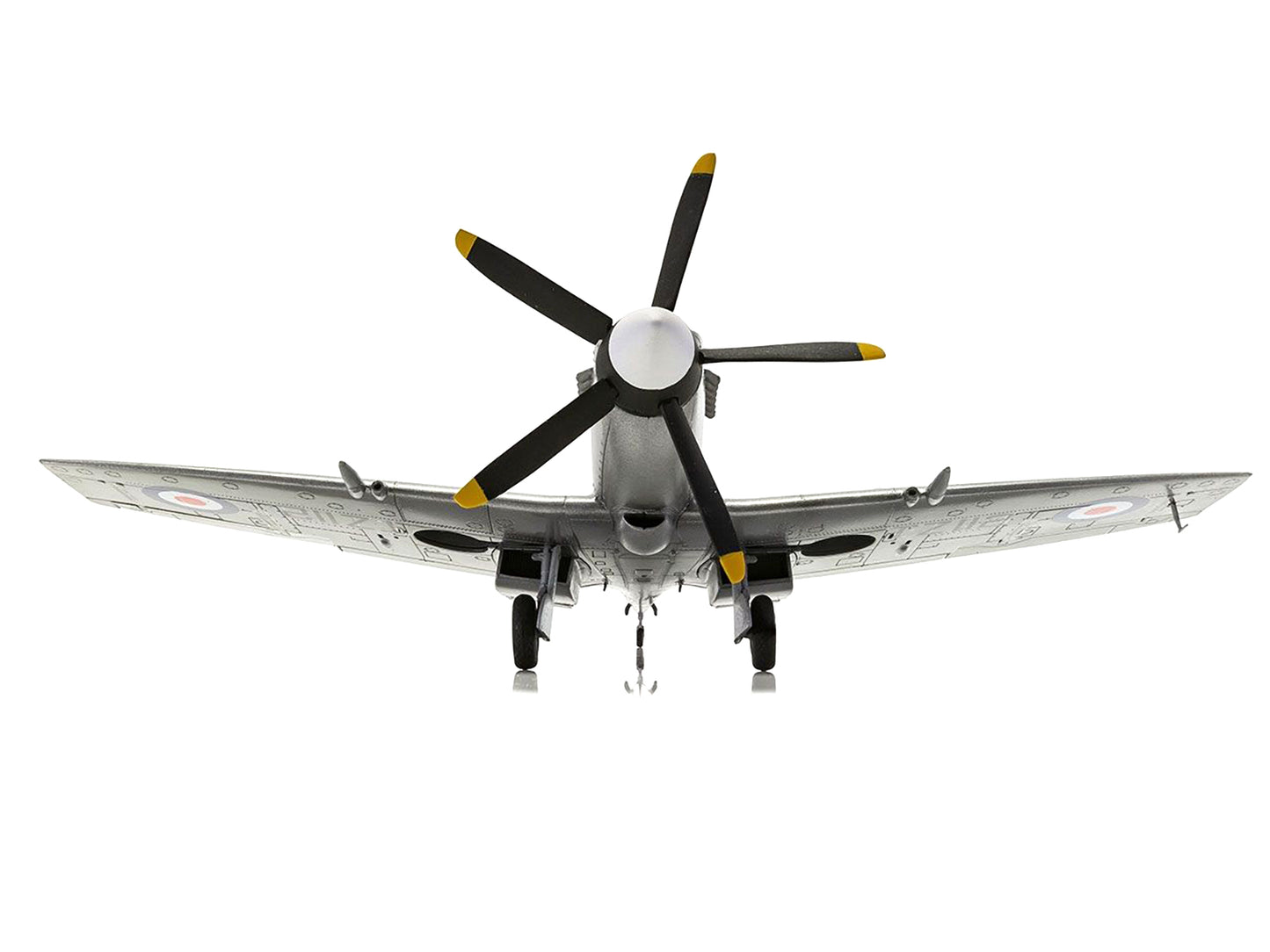Level 2 Model Kit Supermarine Spitfire FR Mk.XIV Fighter Aircraft with 2 Scheme Options 1/48 Plastic Model Kit by Airfix-DiecastModeler.com