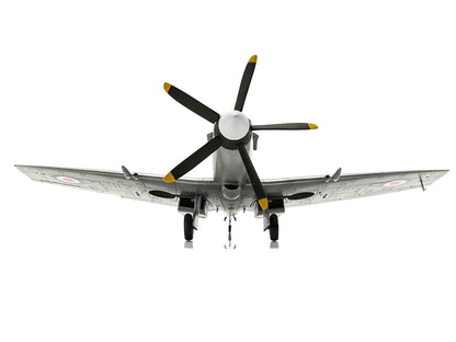 Level 2 Model Kit Supermarine Spitfire FR Mk.XIV Fighter Aircraft with 2 Scheme Options 1/48 Plastic Model Kit by Airfix-DiecastModeler.com