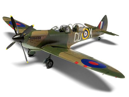 Level 2 Model Kit Supermarine Spitfire Tr.9 Fighter Aircraft with 2 Scheme Options 1/48 Plastic Model Kit by Airfix