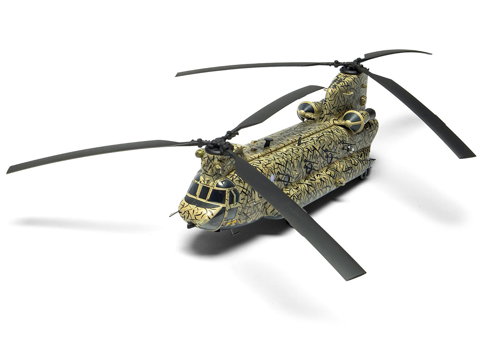 Level 3 Model Kit Boeing Chinook HC.1 (Late Production) Helicopter with 2 Scheme Options 1/72 Plastic Model Kit by Airfix-DiecastModeler.com