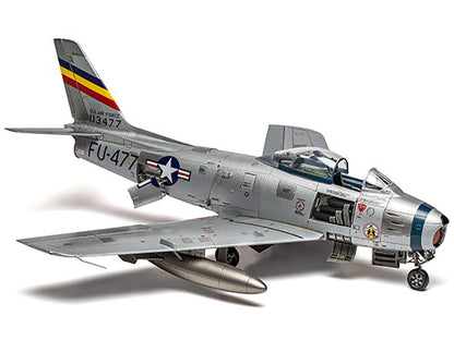 Level 2 Model Kit North American F-86F Sabre Aircraft with 2 Scheme Options 1/48 Plastic Model Kit by Airfix-DiecastModeler.com