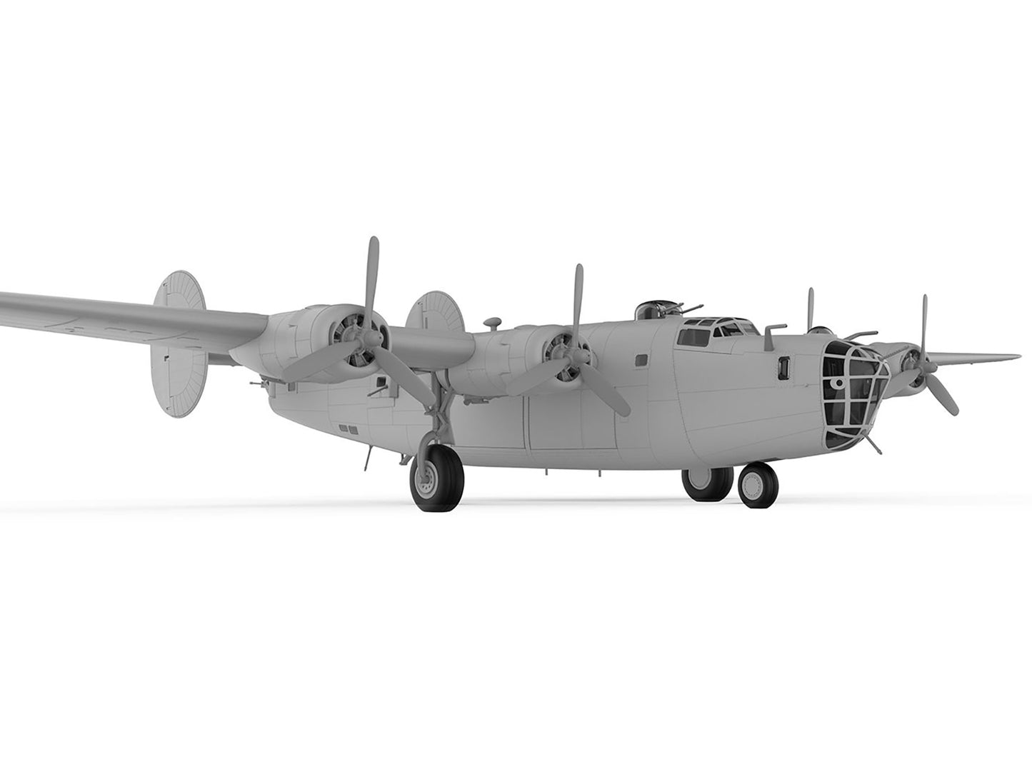 Level 3 Model Kit Consolidated B-24D Liberator Bomber Aircraft with 2 Scheme Options 1/72 Plastic Model Kit by Airfix