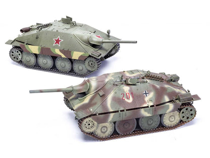 Level 3 Model Kit Jagdpanzer 38(t) Hetzer "Late Version" Tank with 2 Scheme Options (Level 3) 1/35 Plastic Model Kit by Airfix