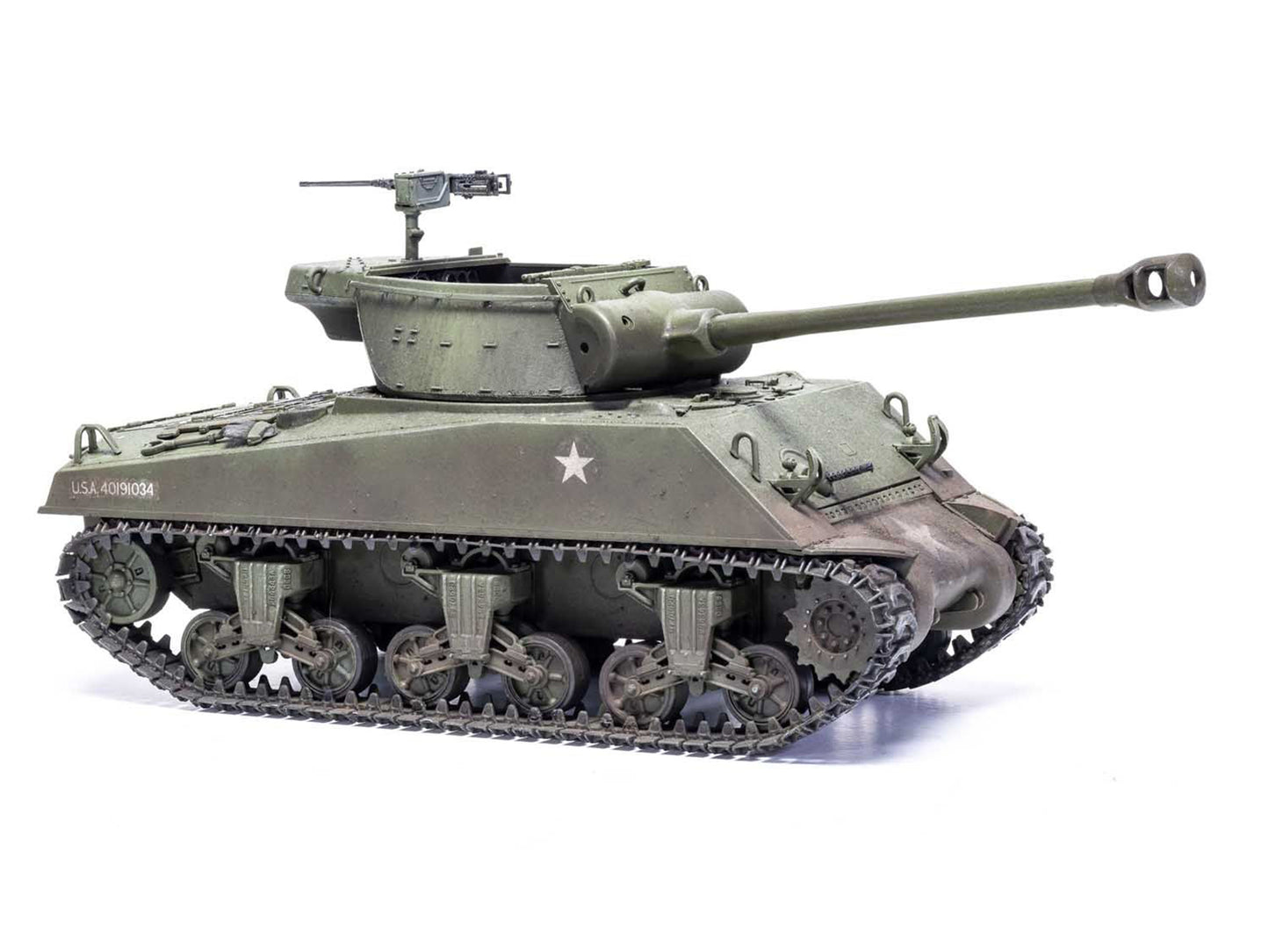 Level 3 Model Kit M36B1 Gun Motor Carriage (GMC) Tank Destroyer with 2 Scheme Options 1/35 Plastic Model Kit by Airfix