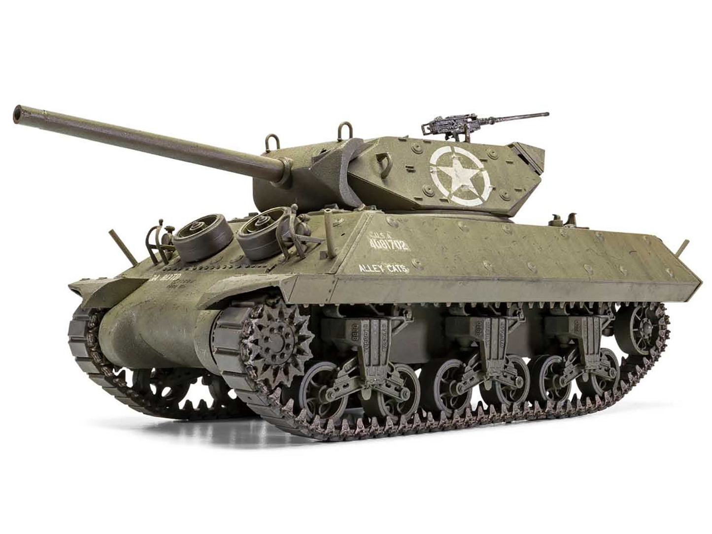 Level 3 Model Kit M10 Gun Motor Carriage (GMC) Tank Destroyer with 2 Scheme Options 1/35 Plastic Model Kit by Airfix-DiecastModeler.com