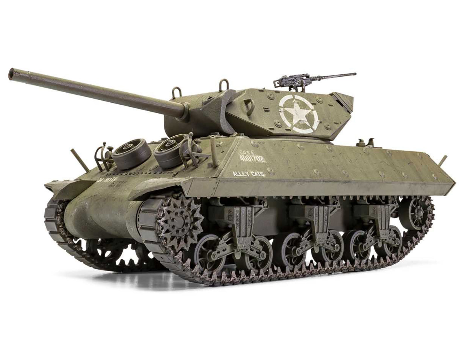 Level 3 Model Kit M10 Gun Motor Carriage (GMC) Tank Destroyer with 2 Scheme Options 1/35 Plastic Model Kit by Airfix-DiecastModeler.com