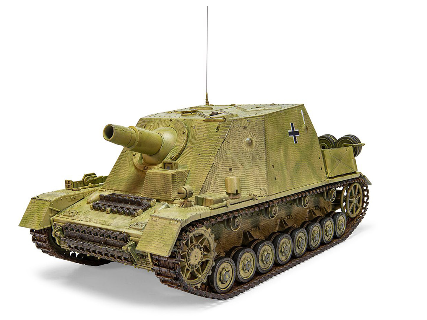 Level 3 Model Kit Sturmpanzer IV Brummbar "Mid Version" Tank with 2 Scheme Options 1/35 Plastic Model Kit by Airfix