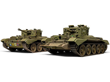 Level 3 Model Kit Cromwell Mk.IV / Mk.VI Cruiser Tank with 2 Scheme Options 1/35 Plastic Model Kit by Airfix-DiecastModeler.com