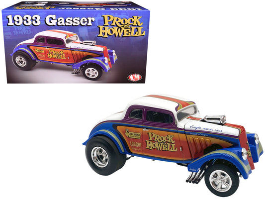 1933 Gasser "Prock & Howell - F Troop" Blue and White with Stripes Limited Edition to 348 pieces Worldwide 1/18 Diecast Model Car by ACME-DiecastModeler.com