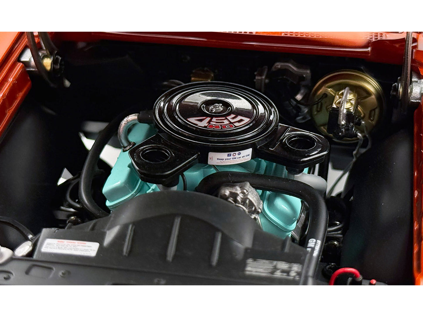 1972 Pontiac GTO LeMans Sundance Orange Metallic with GTO Stripes Limited Edition to 342 pieces Worldwide 1/18 Diecast Model Car by ACME