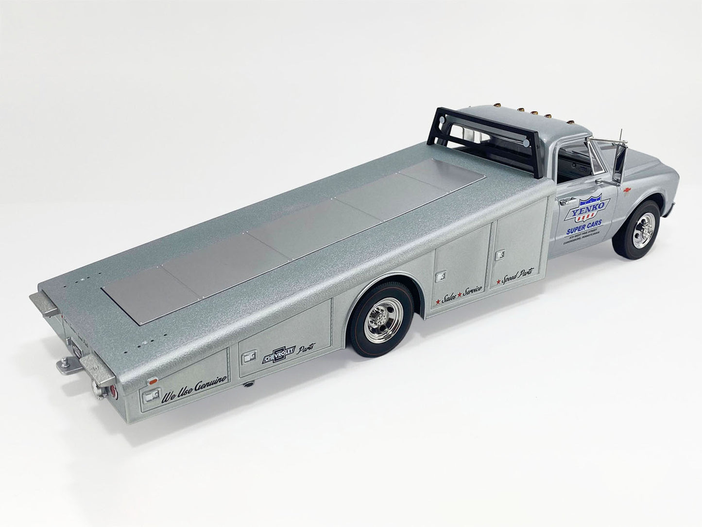 1967 Chevrolet C-30 Ramp Truck "Yenko Super Cars" Silver Metallic Limited Edition to 248 pieces Worldwide 1/18 Diecast Model Car by ACME
