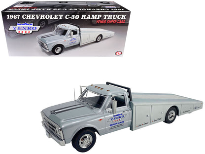 1967 Chevrolet C-30 Ramp Truck "Yenko Super Cars" Silver Metallic Limited Edition to 248 pieces Worldwide 1/18 Diecast Model Car by ACME