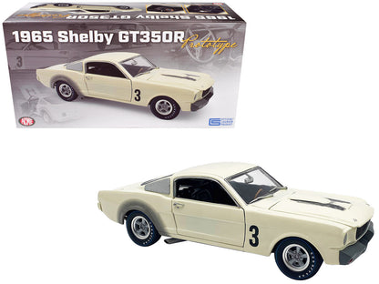 1965 Shelby GT350R Prototype #3 White Limited Edition to 312 pieces Worldwide 1/18 Diecast Model Car by ACME-DiecastModeler.com