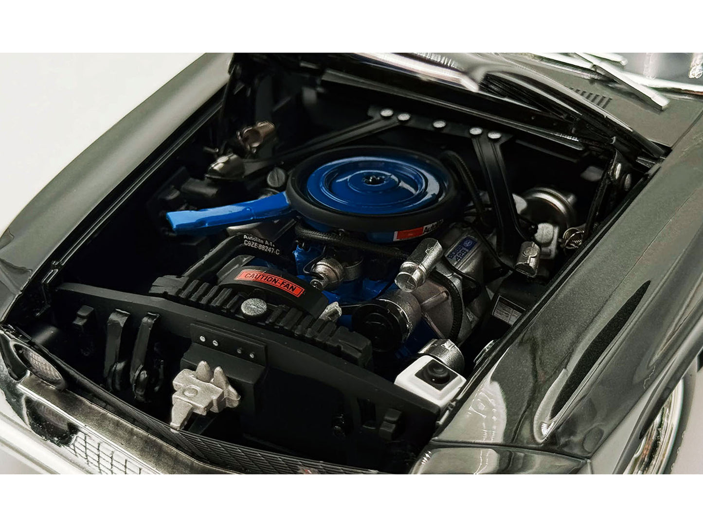 1969 Ford Mustang BOSS 429 Black Jade Metallic Limited Edition to 429 pieces Worldwide 1/18 Diecast Model Car by ACME