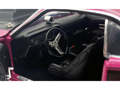 1970 Dodge Challenger T/A Pro Stock "Mopar Performance" Panther Pink with Black Stripes and Black Hood Limited Edition to 350 pieces Worldwide 1/18 Diecast Model Car by ACME