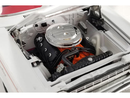 1967 Plymouth Belvedere II Super Stock "Don Grotheer" White with Graphics and Red Interior Limited Edition to 306 pieces Worldwide 1/18 Diecast Model Car by ACME