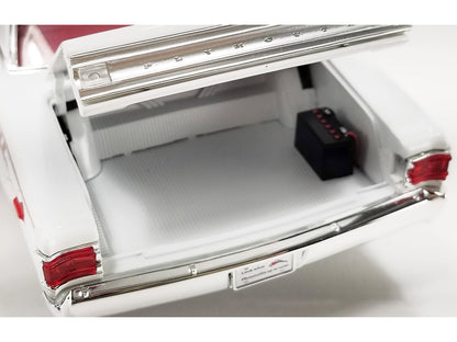 1967 Plymouth Belvedere II Super Stock "Don Grotheer" White with Graphics and Red Interior Limited Edition to 306 pieces Worldwide 1/18 Diecast Model Car by ACME