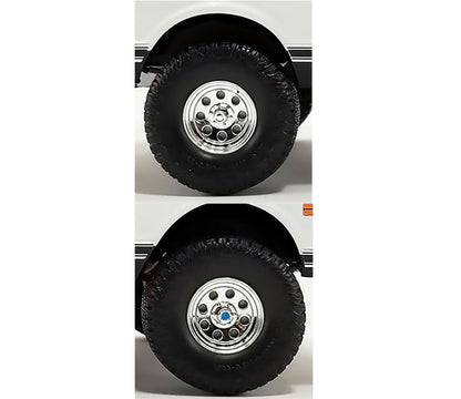 "Offroad" 35" Mag Wheel and Tire Set of 4 pieces from 1971 Chevrolet K5 Blazer for 1/18 Scale Models by ACME-DiecastModeler.com