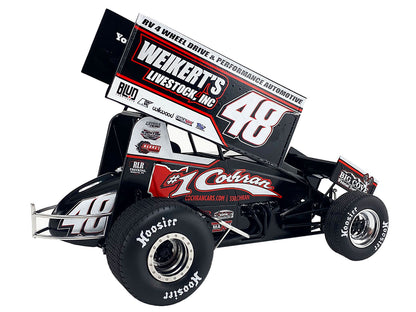 Winged Sprint Car #48 Danny Dietrich "Weikert's Livestock Inc." Gary Kauffman Racing (2024) 1/18 Diecast Model Car by ACME