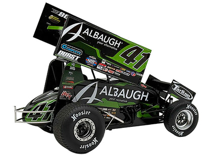 Winged Sprint Car #41 Carson Macedo "Albaugh" Jason Johnson Racing (2025) 1/18 Diecast Model Car by ACME