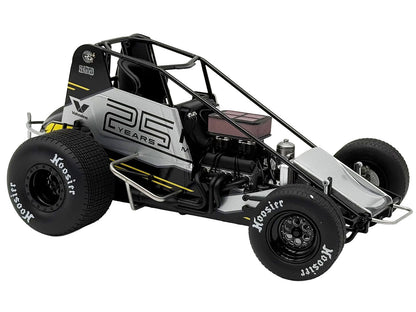 Winged Sprint Car #17 Cory Eliason "Devil Race Karts" Monte Motorsports (2025) 1/18 Diecast Model Car by ACME-DiecastModeler.com