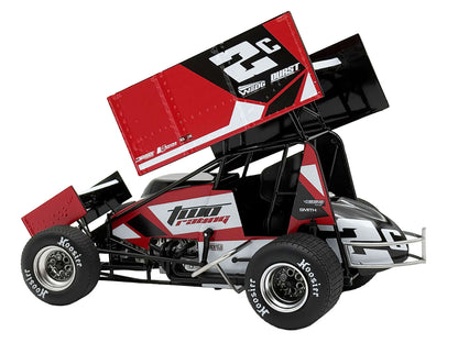 Winged Sprint Car #2C Cole Macedo "Two C Racing" (2025) 1/18 Diecast Model Car by ACME-DiecastModeler.com