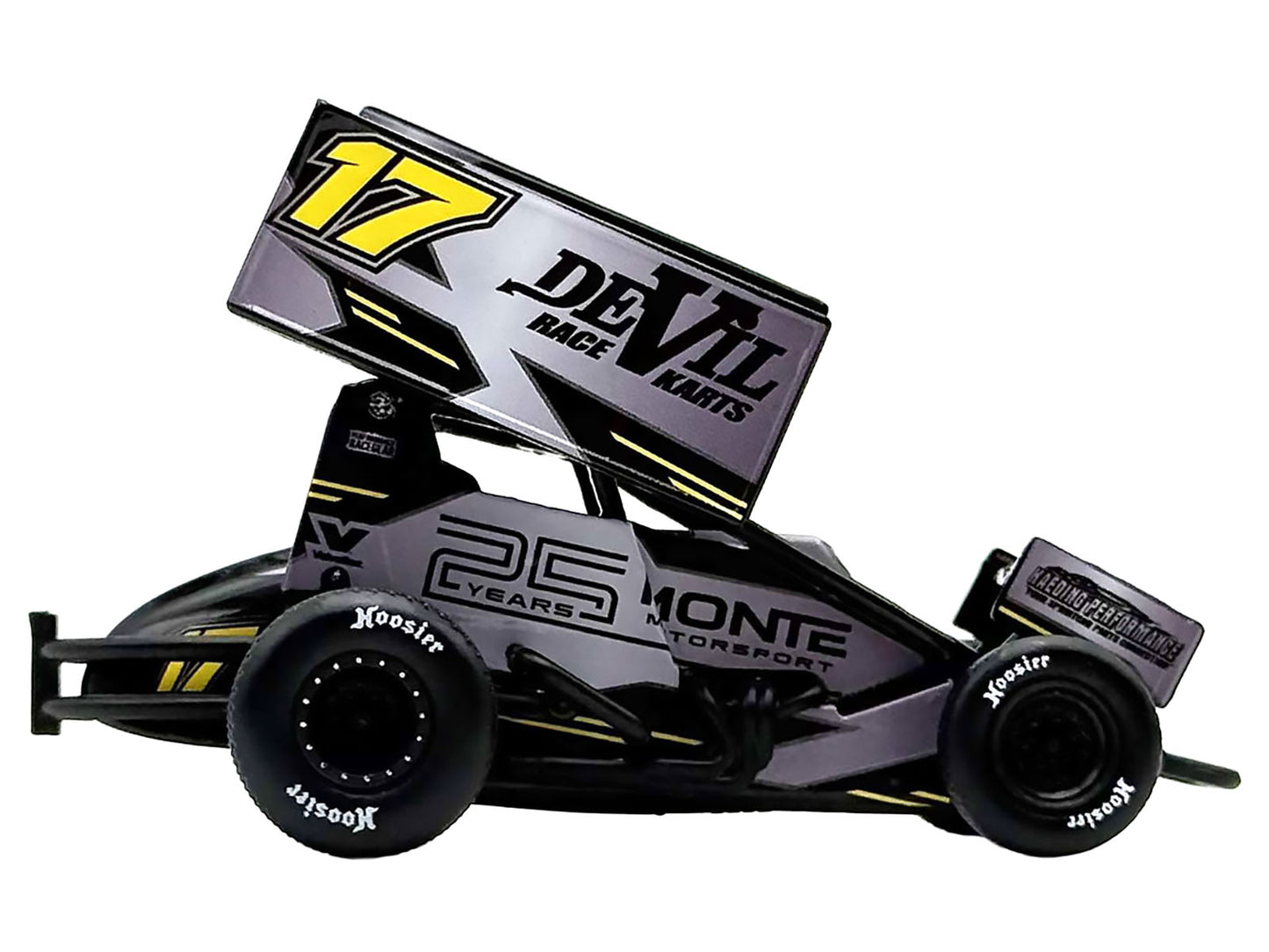 Winged Sprint Car #17 Cory Eliason "Devil Race Karts" Monte Motorsports (2025) 1/50 Diecast Model Car by ACME