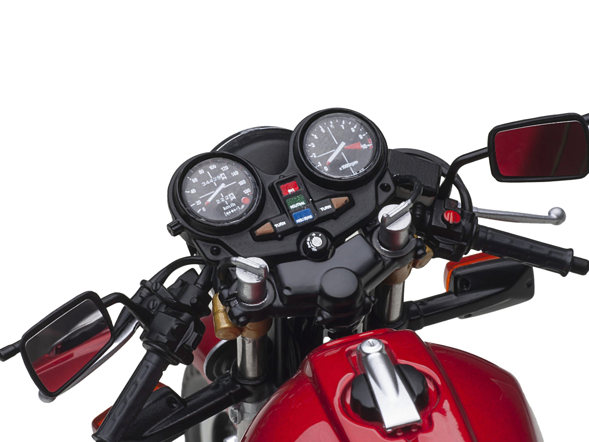 Honda CB750F Motorcycle Red with Helmet "Baribari Legend" (1986) OVA 1/12 Model by Autoart-DiecastModeler.com