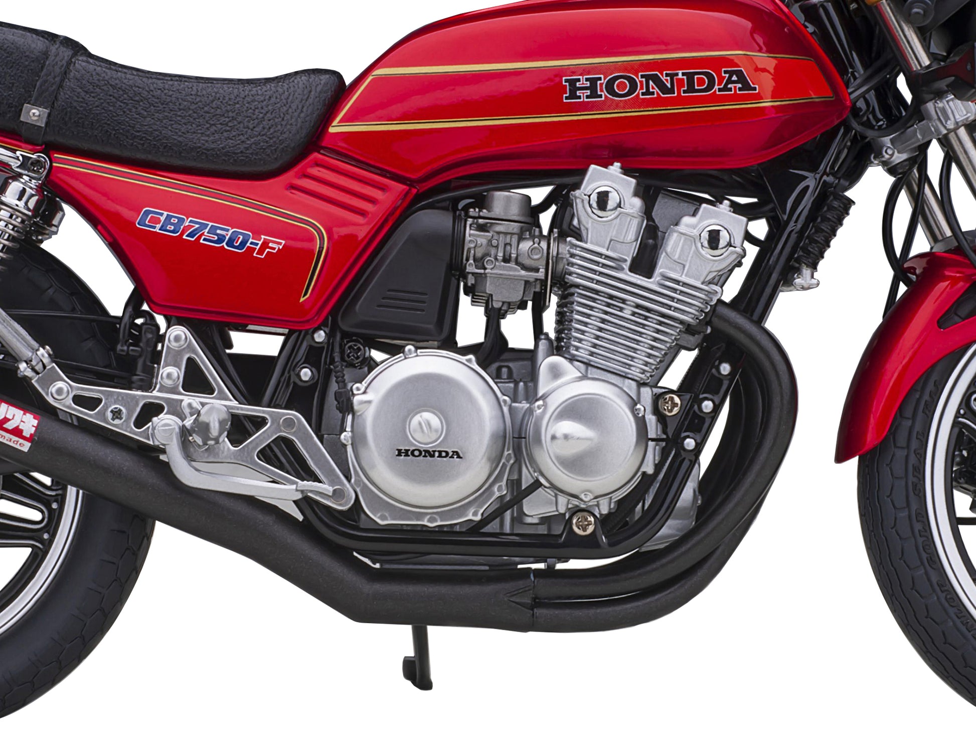 Honda CB750F Motorcycle Red with Helmet "Baribari Legend" (1986) OVA 1/12 Model by Autoart-DiecastModeler.com