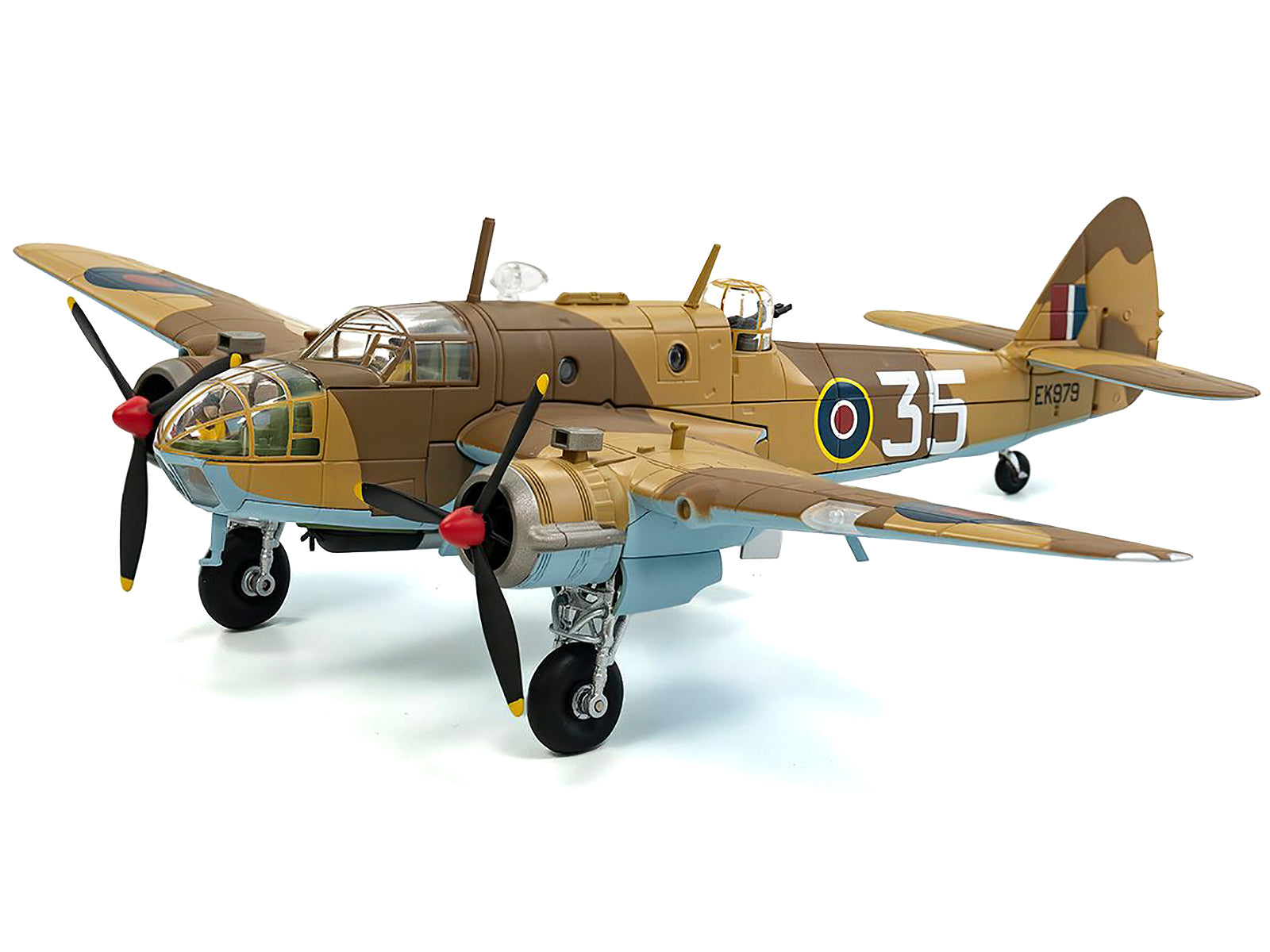 Bristol Beaufort MkIa Bomber Aircraft "EK979 Middle East Check and Conversion Unit" (1944) British Royal Air Force "The Aviation Archive" Series 1/72 Diecast Model by Corgi-DiecastModeler.com