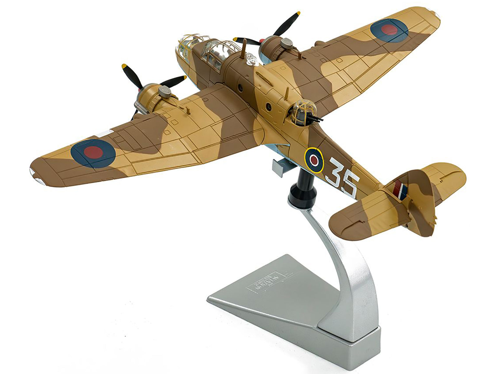 Bristol Beaufort MkIa Bomber Aircraft "EK979 Middle East Check and Conversion Unit" (1944) British Royal Air Force "The Aviation Archive" Series 1/72 Diecast Model by Corgi-DiecastModeler.com