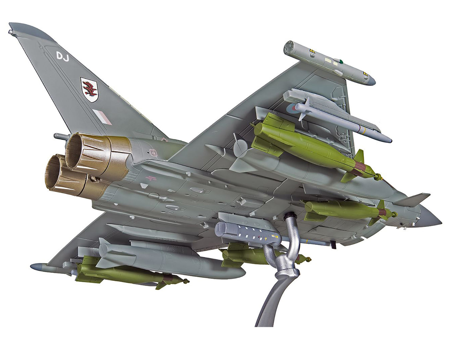 Eurofighter Typhoon FGR.4 Fighter Aircraft "RAF No.11 Squadron Operation Ellamy Gioia del Colle Air Base Italy" (2011) Royal Air Force "The Aviation Archive" Series 1/48 Diecast Model by Corgi-DiecastModeler.com