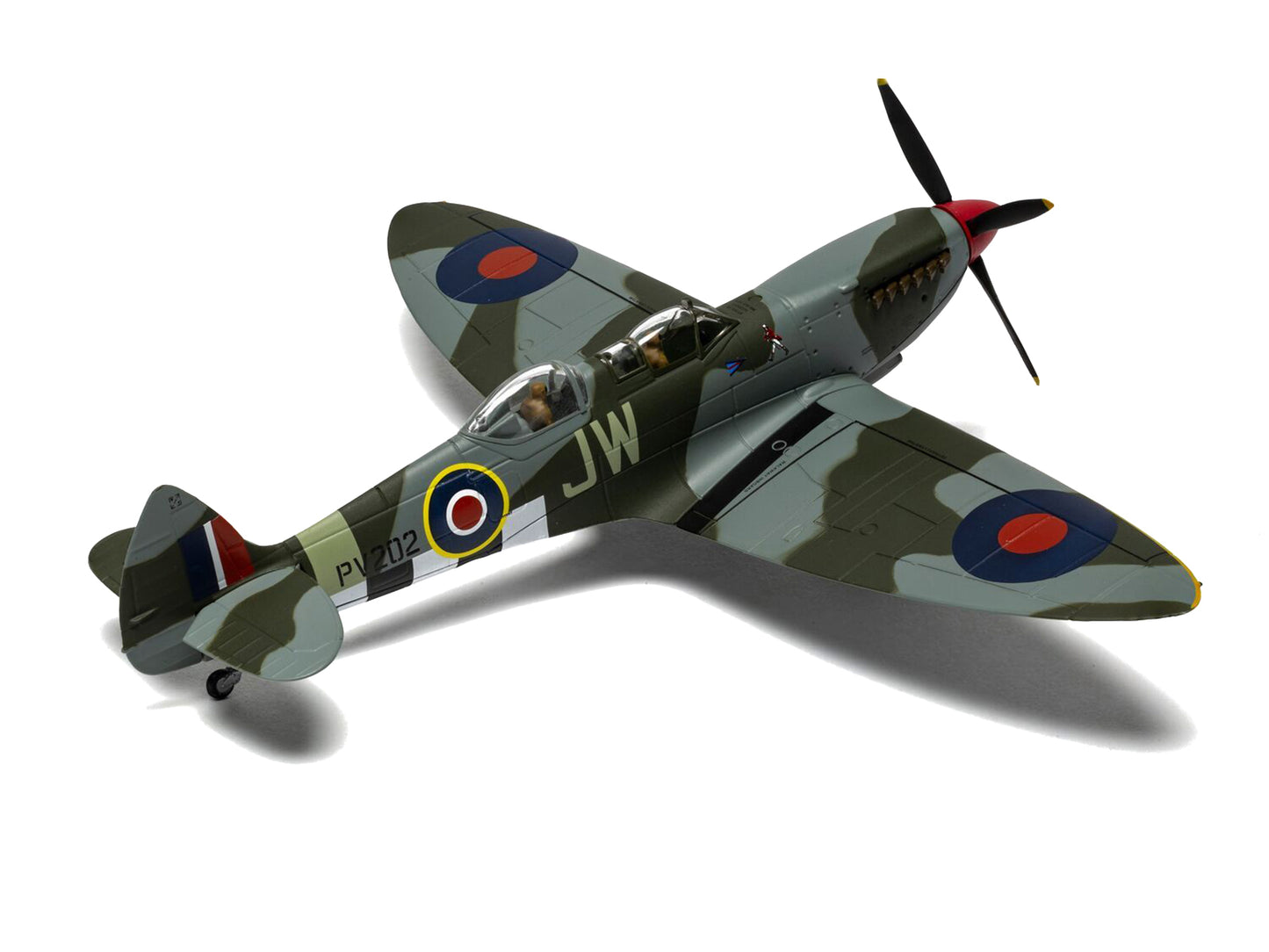 Supermarine Spitfire T.9 Aircraft "PV202 Aerial Collective at Duxford Airfield" British Royal Air Force "The Aviation Archive" Series 1/72 Diecast Model by Corgi-DiecastModeler.com