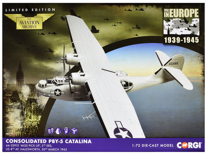 Consolidated PBY-5 Catalina Patrol Aircraft "Miss Pick Up 5th ERS 8th AF Halesworth" (1945) United States Army Air Forces "The Aviation Archive" Series 1/72 Diecast Model by Corgi