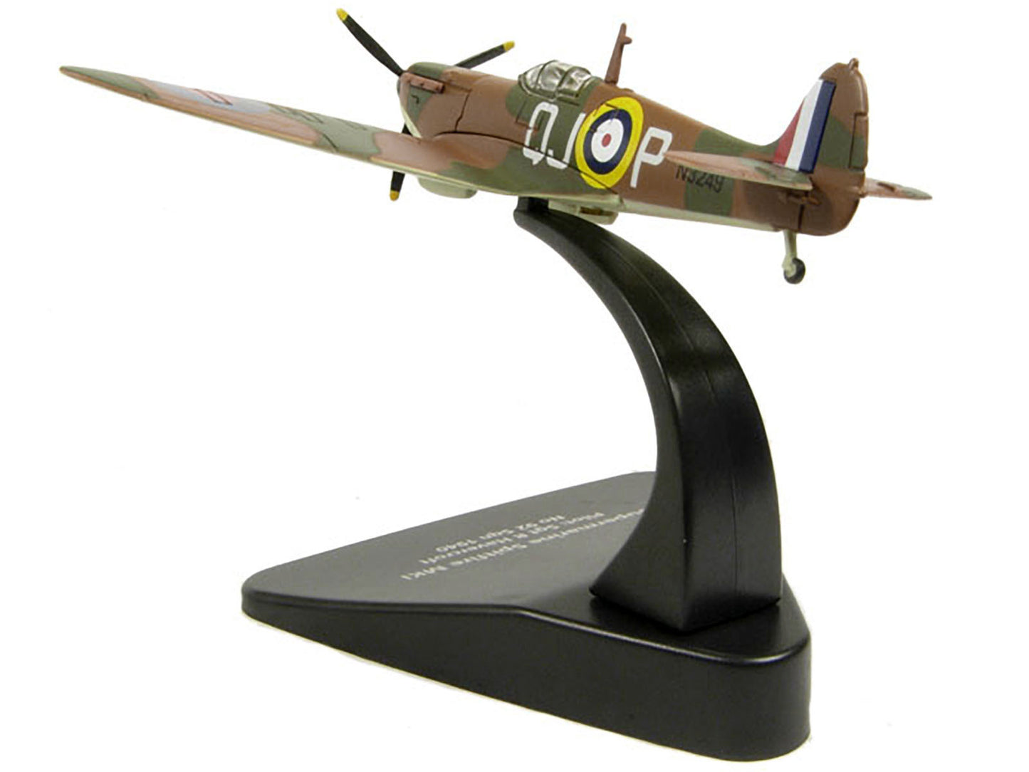 Supermarine Spitfire MK1 SGT R. Havercroft No 92 Sqn 1940 1/72 Diecast Model Airplane by Oxford Diecast-DiecastModeler.com