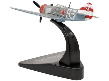 Lavochkin LA7 Fighter Plane Sergei Federovich Dolgushin 156th Fighter Regiment (1945) "Oxford Aviation" Series 1/72 Diecast Model Airplane by Oxford Diecast-DiecastModeler.com