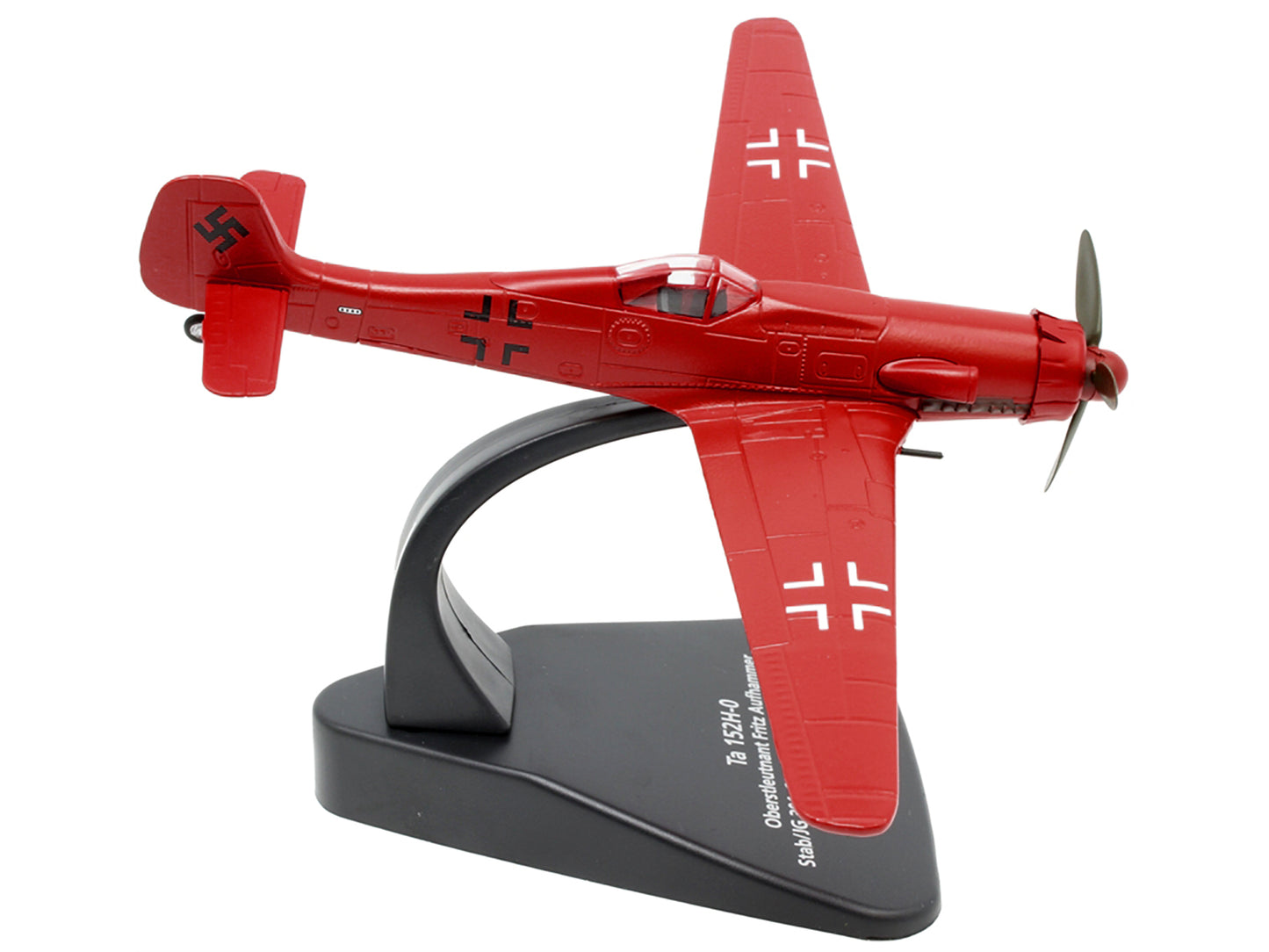 Focke-Wulf Ta 152H-0 War Plane Oberstleutnant Fritz Aufhammer Stab/JG 301 Stendall Airfield Germany (1945) "Oxford Aviation" Series 1/72 Diecast Model Airplane by Oxford Diecast-DiecastModeler.com