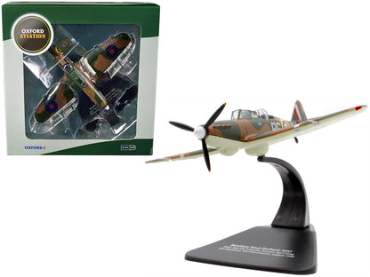 Boulton Paul Defiant MK I Fighter Plane Pilot: Sqn Ldr P Hunter Gunner Sgt F King 264 Squadron RAF Hornchurch (August 1940) "Oxford Aviation" Series 1/72 Diecast Model Airplane by Oxford Diecast-DiecastModeler.com