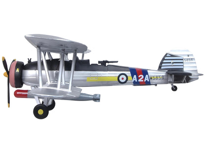 Fairey Swordfish Mk I Bomber Aircraft "FAA Historic Flight RNAS Yeovilton" Royal Navy "Oxford Aviation" Series 1/72 Diecast Model Airplane by Oxford Diecast-DiecastModeler.com