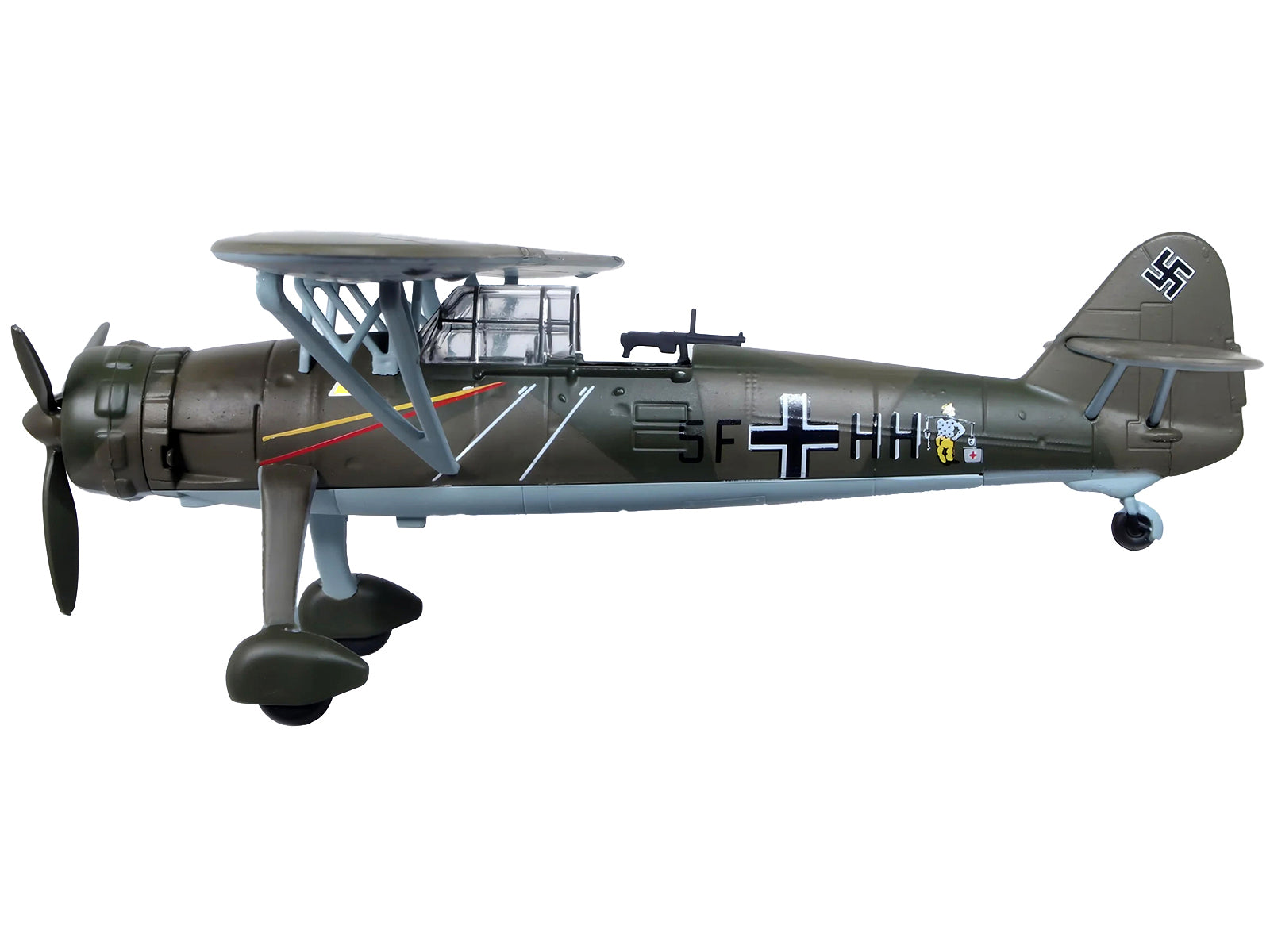Henschel Hs 126 A-1 Reconnaissance Aircraft "Hannes Gaub Gerd Scroder 1.(H)/14 Invasion of Poland" (1939) German Luftwaffe "Oxford Aviation" Series 1/72 Diecast Model Airplane by Oxford Diecast-DiecastModeler.com