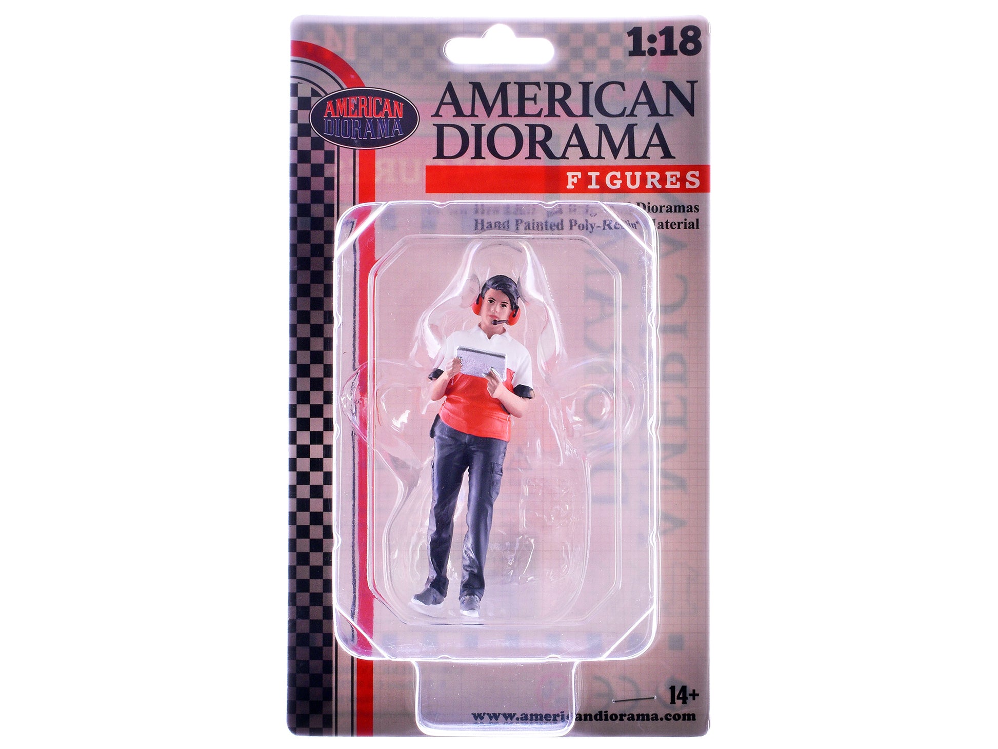 "Race Crew" Figure #3 for 1/18 scale models by American Diorama-DiecastModeler.com