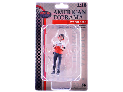 "Race Crew" Figure #3 for 1/18 scale models by American Diorama-DiecastModeler.com