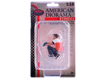 "Race Crew" Figure #5 for 1/18 scale models by American Diorama-DiecastModeler.com