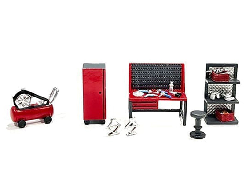 "Metal Tools" Set C of 7 Pieces Limited Edition 1/64 Scale Models by American Diorama