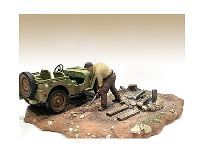"4X4 Mechanic" Figure 4 for 1/18 Scale Models by American Diorama-DiecastModeler.com