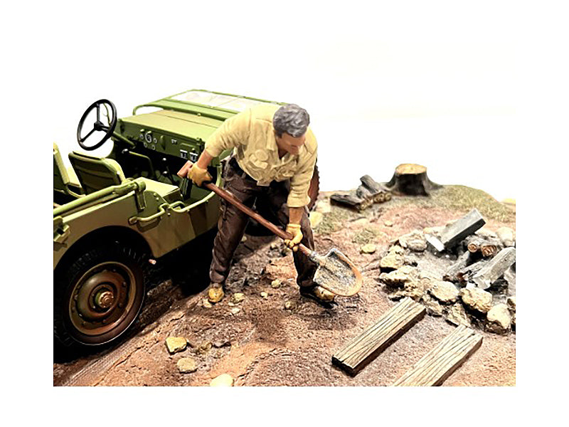 "4X4 Mechanic" Figure 4 for 1/18 Scale Models by American Diorama-DiecastModeler.com