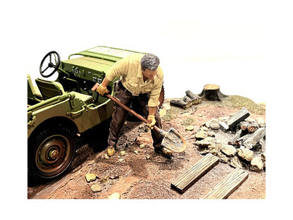 "4X4 Mechanic" Figure 4 for 1/18 Scale Models by American Diorama-DiecastModeler.com