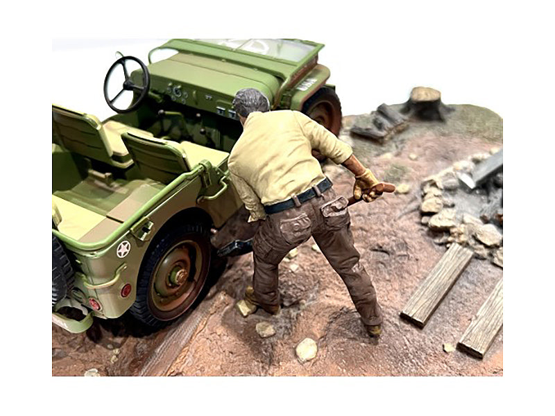 "4X4 Mechanic" Figure 4 for 1/18 Scale Models by American Diorama-DiecastModeler.com