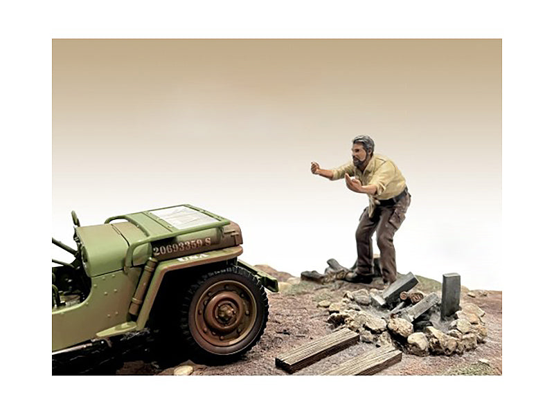 "4X4 Mechanic" Figure 6 for 1/18 Scale Models by American Diorama-DiecastModeler.com